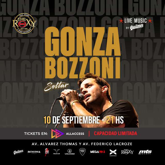 Gonza, nuestro baterista está preparando otro show de su proyecto solista! 10 de septiembre en The Roxy